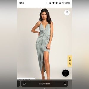Lulus sage midi dress